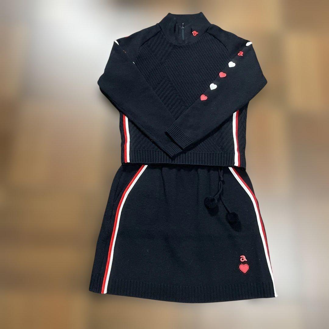 アルチビオ ニット＆スカート　セット ハート刺繍