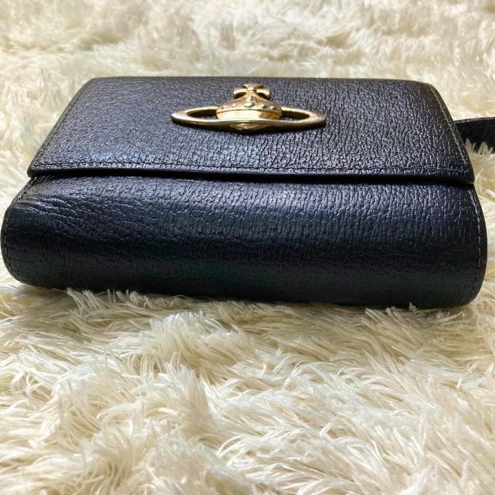 【VivienneWestwood】ヴィヴィアンウエストウッド三つ折り財布・黒
