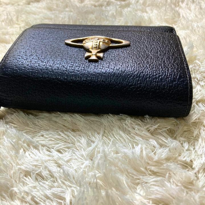 【VivienneWestwood】ヴィヴィアンウエストウッド三つ折り財布・黒