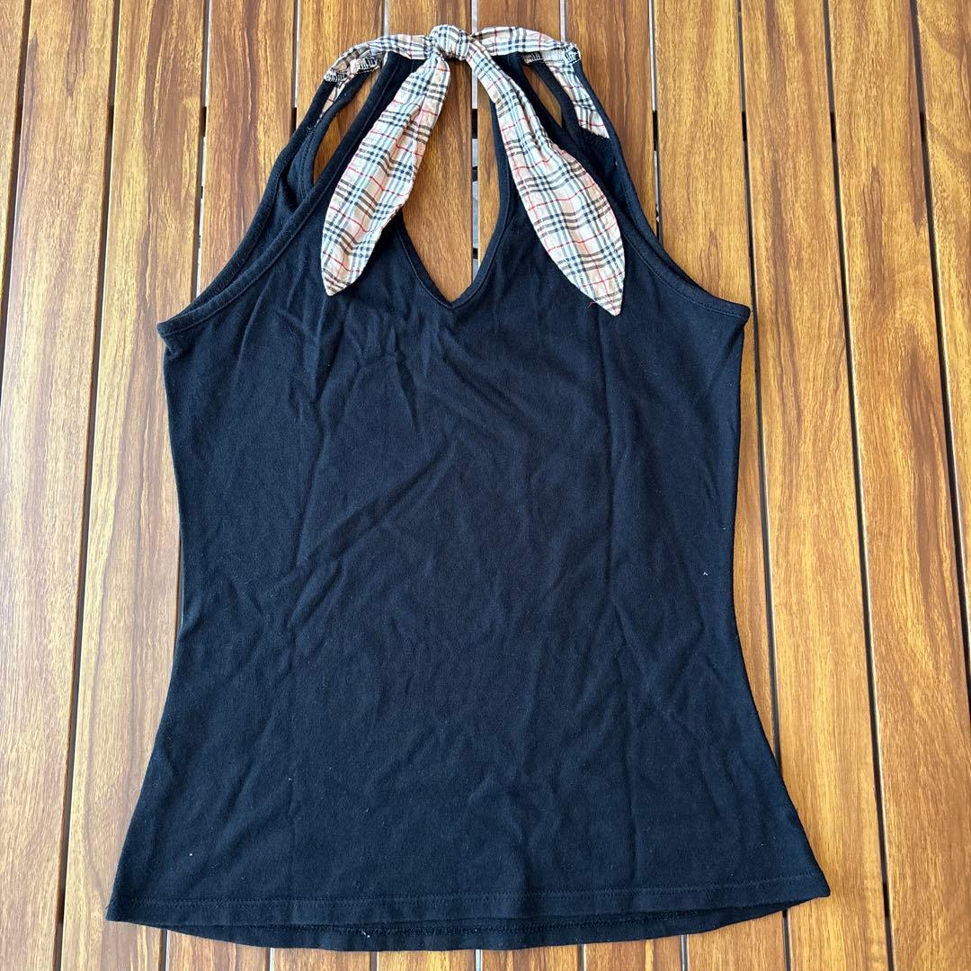 BURBERRY BLUE LABEL ノースリーブ　ホルダーネック