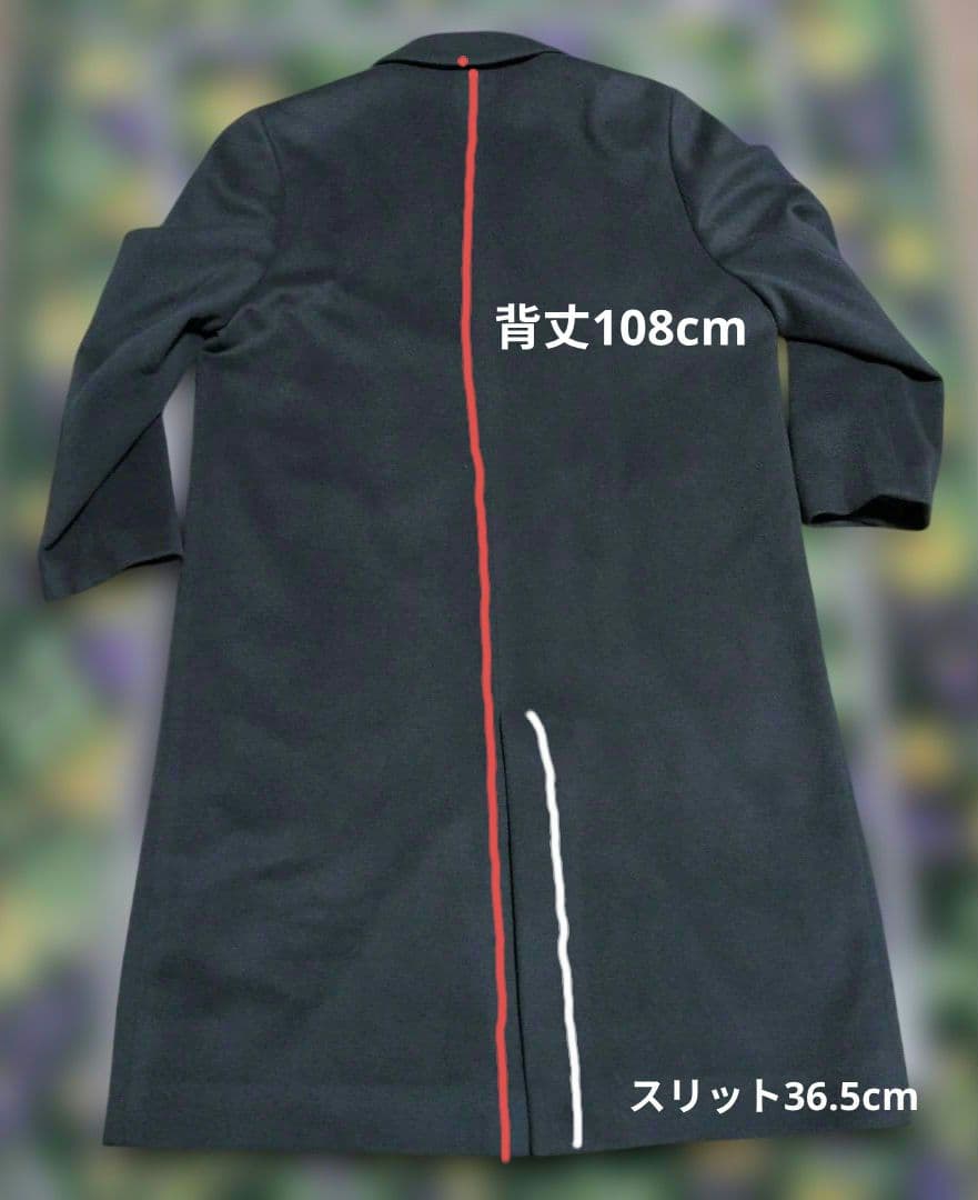 日本製カシミヤ100%のロングコート(ブルーグレー色)