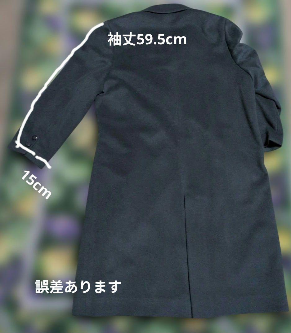 日本製カシミヤ100%のロングコート(ブルーグレー色)