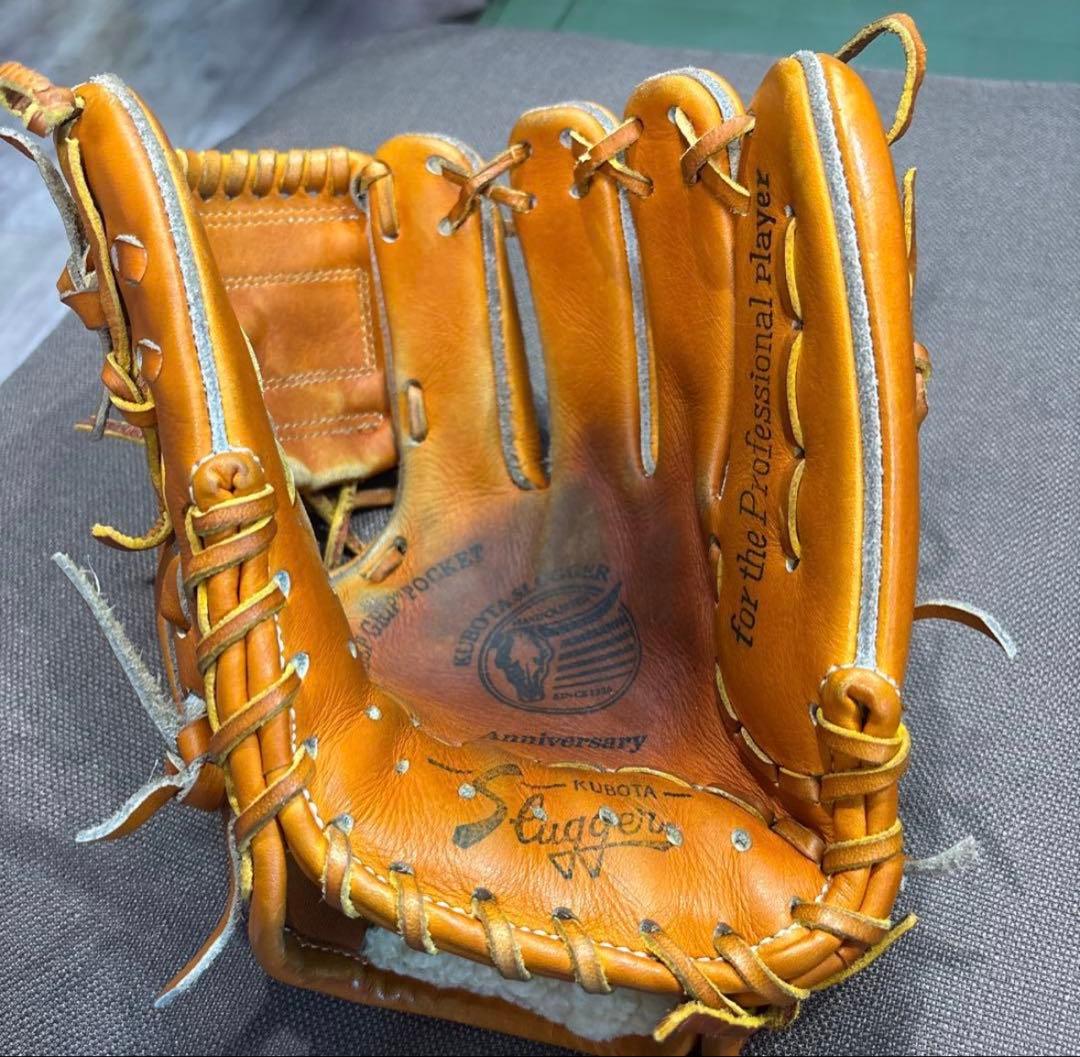 KUBOTA Slugger 80周年／限定／軟式／内野グローブ／オレンジ