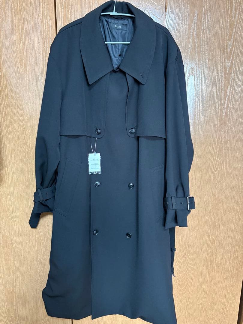 Loose モードオーバー ハイネックトレンチコート