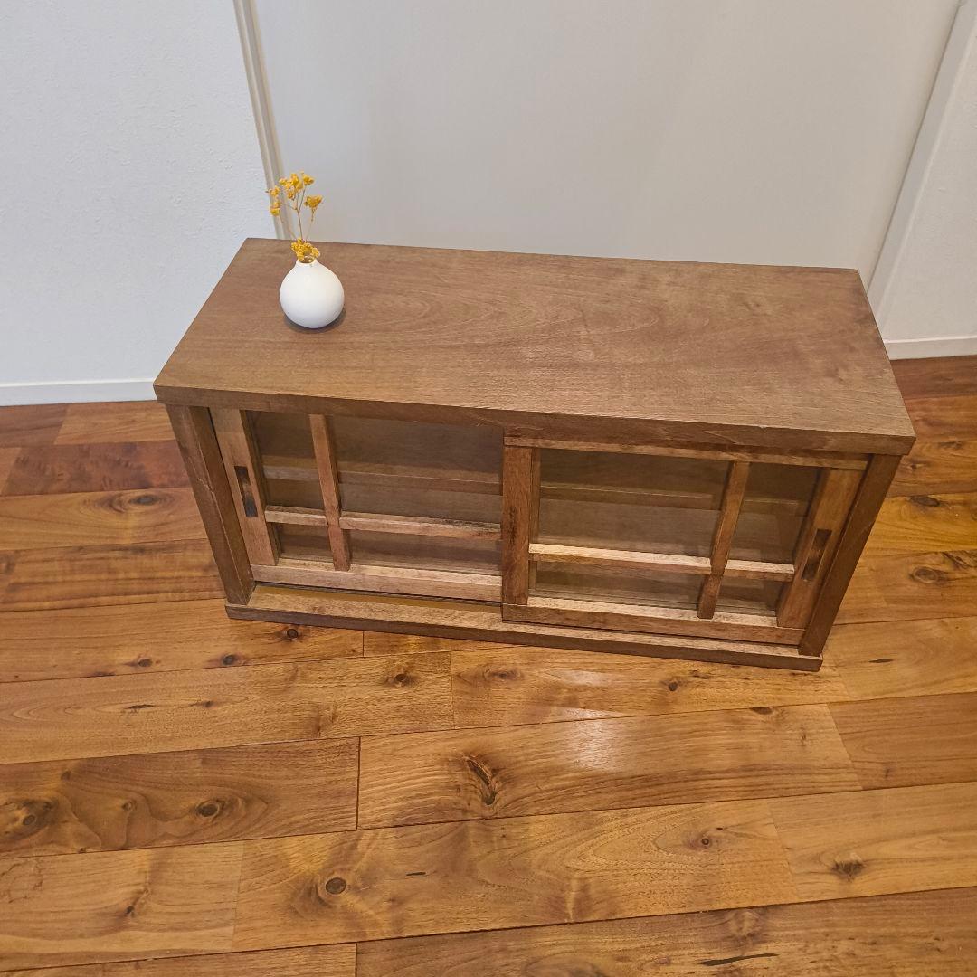 古道具ライク　水箪笥　カウンター　収納　ウォールナット　ヴィンテージ