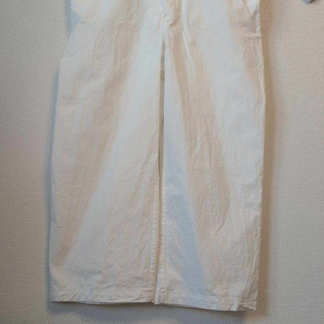 希少✨️ヤエカ コンテンポ 白 コットン つなぎ オールインワン ジャンプスーツ