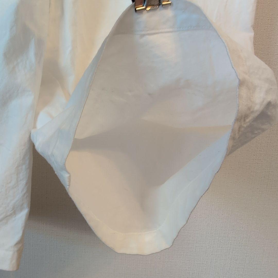 希少✨️ヤエカ コンテンポ 白 コットン つなぎ オールインワン ジャンプスーツ