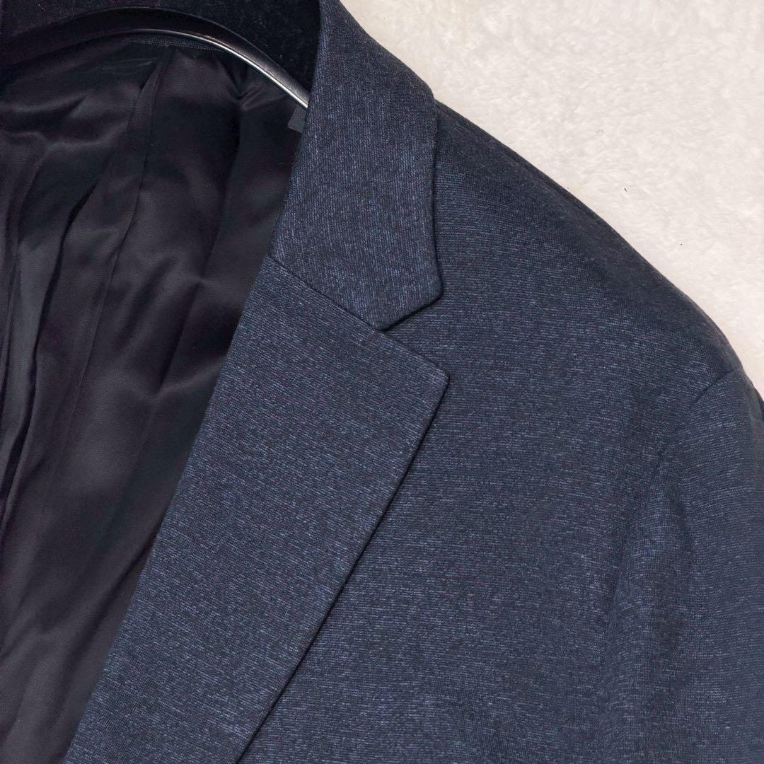 美品 XXL相当 theory スーツ セットアップ ネイビー ジャージ 紺