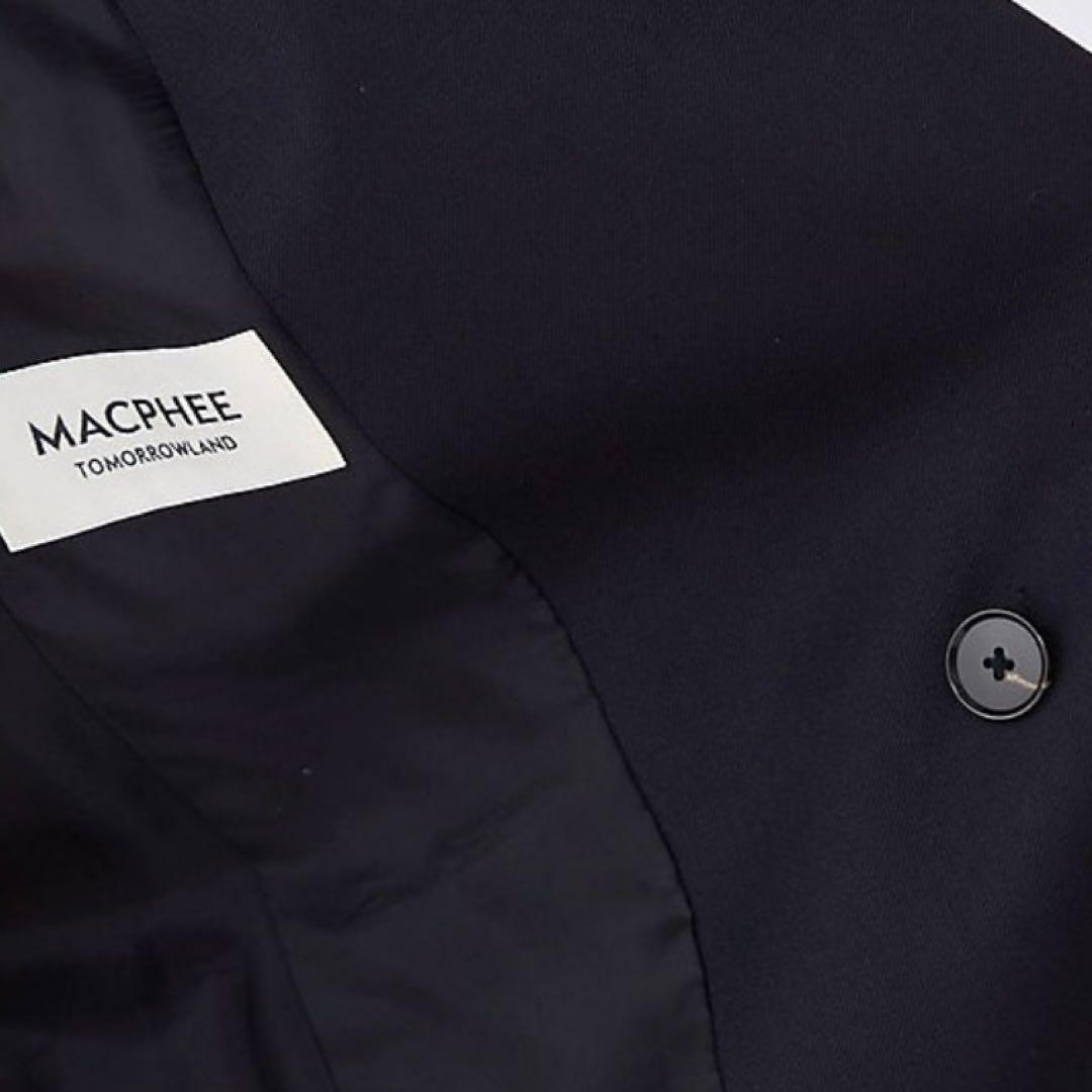 25ss 極美✨マカフィー ウールギャバジンダブルブレストジャケットネイビー36