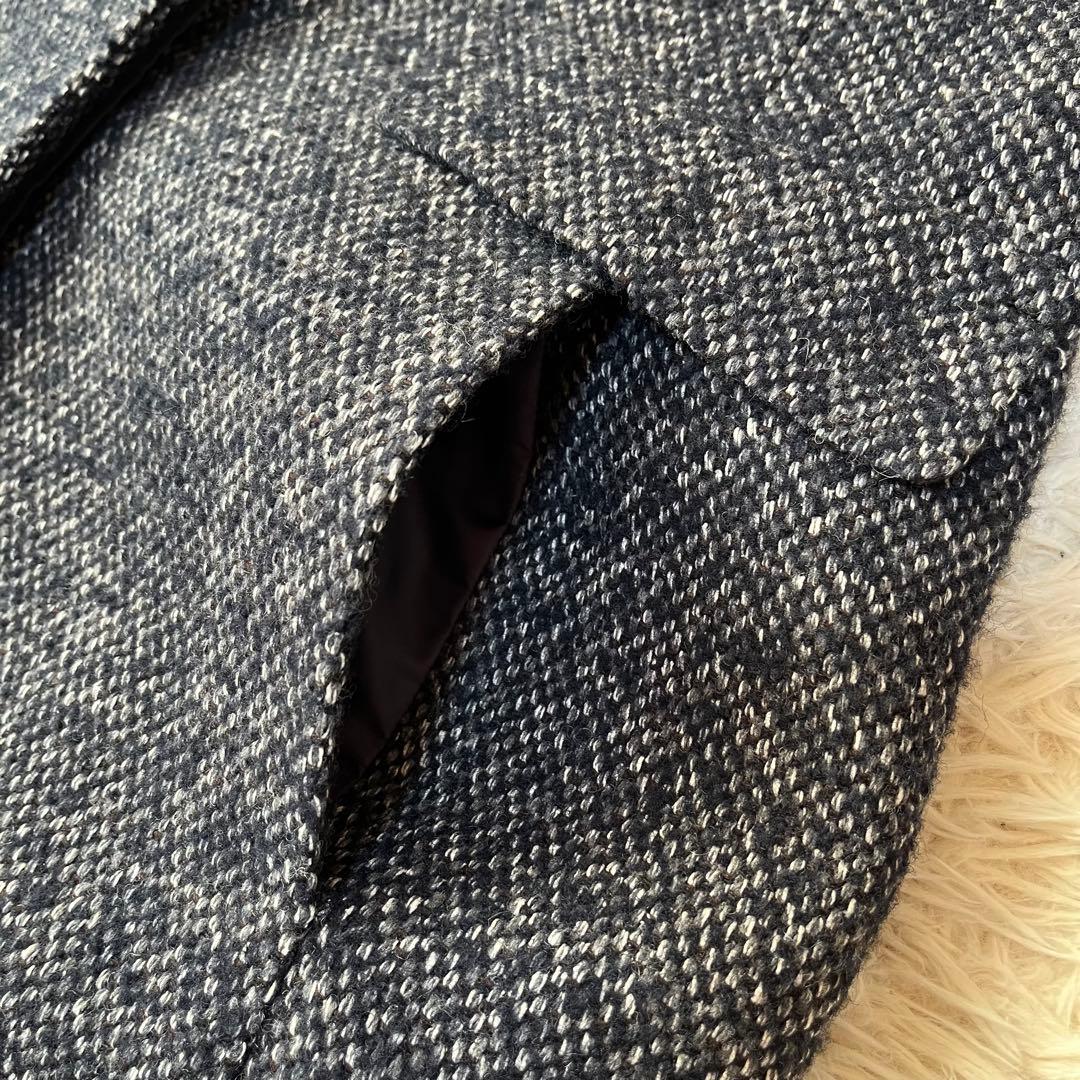 【美品】SCAPA スキャパ　ウールシルク　ツイード　コート