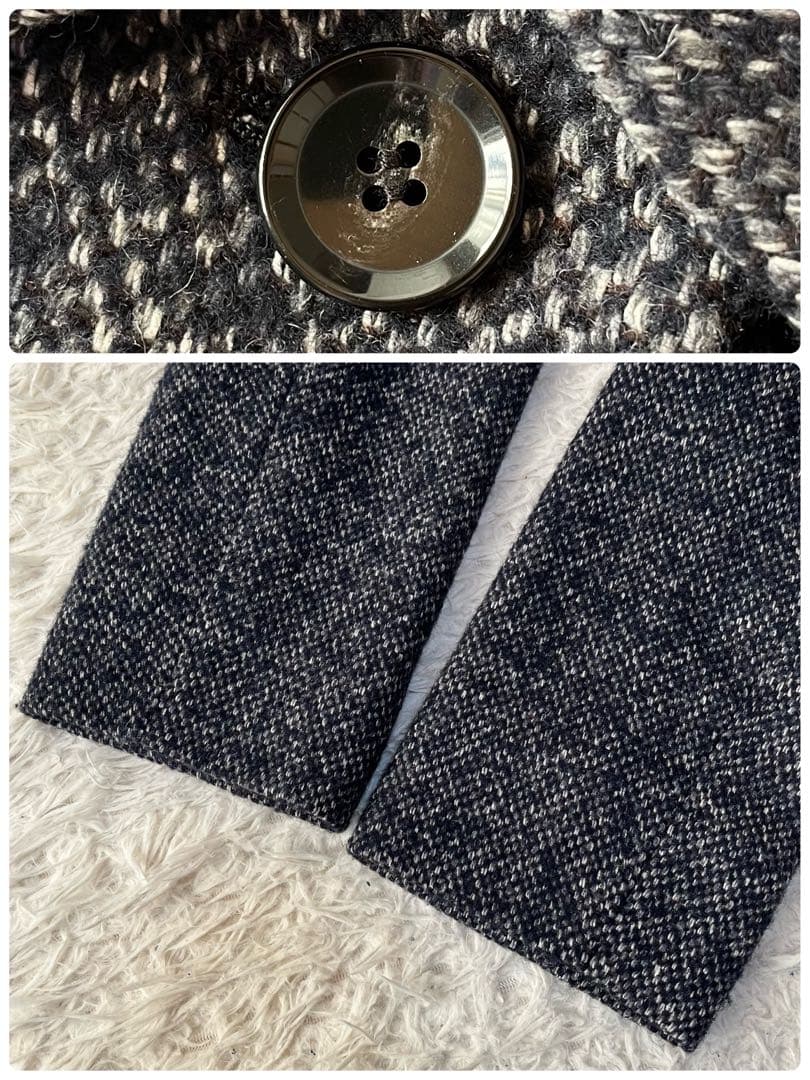 【美品】SCAPA スキャパ　ウールシルク　ツイード　コート