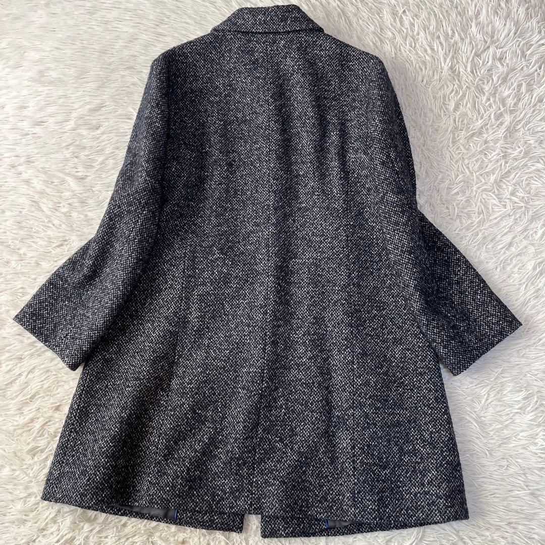 【美品】SCAPA スキャパ　ウールシルク　ツイード　コート