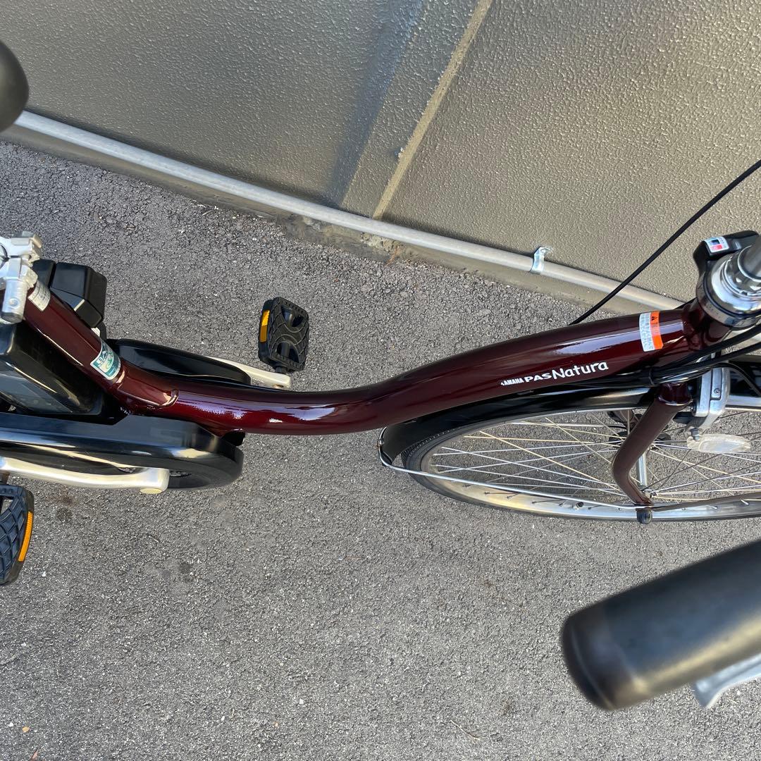 ヤマハ電動アシスト自転車26インチ バッテリー大容量12.3Ahブラウン