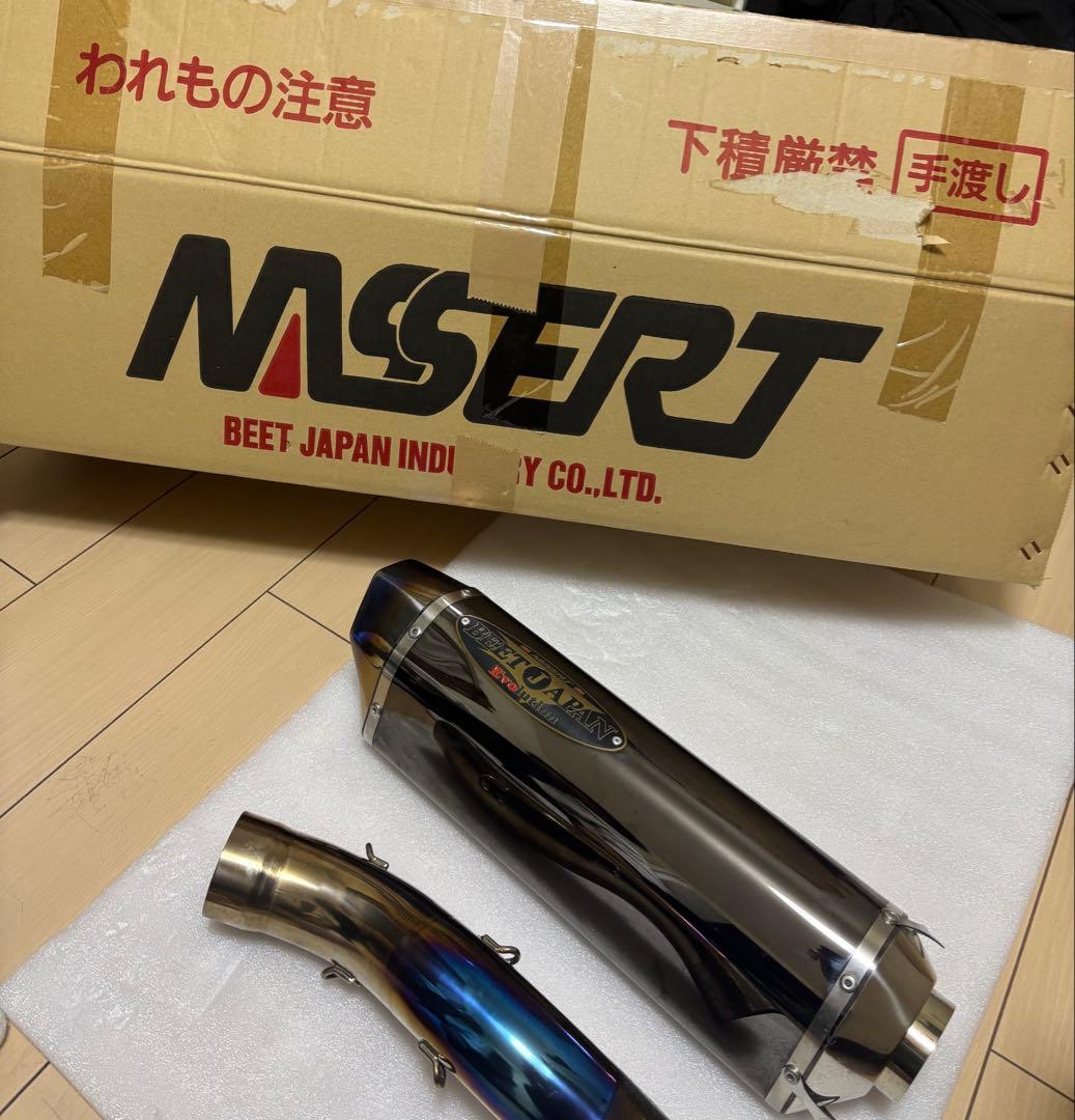 zx25r BEET NASSART フルエキチタンマフラー
