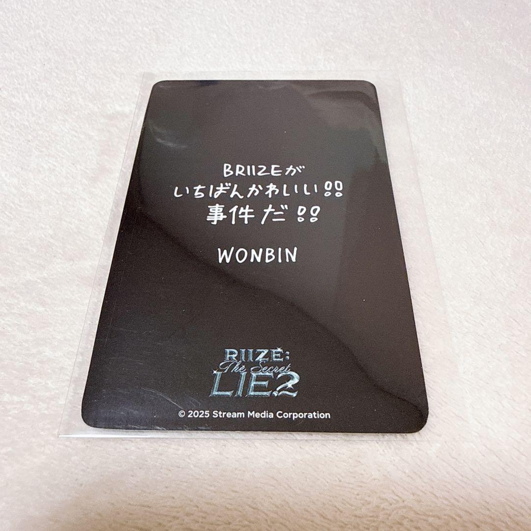 riize ペンミ　6000円 トレカ　ウォンビン　thesecret liez