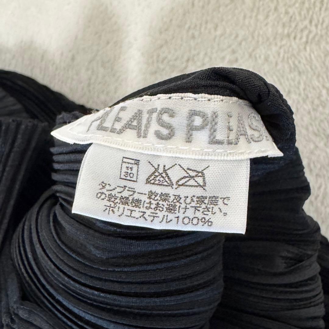 極美品✨PLEATS PLEASE プリーツ　ワンピース　ブラック　フレア