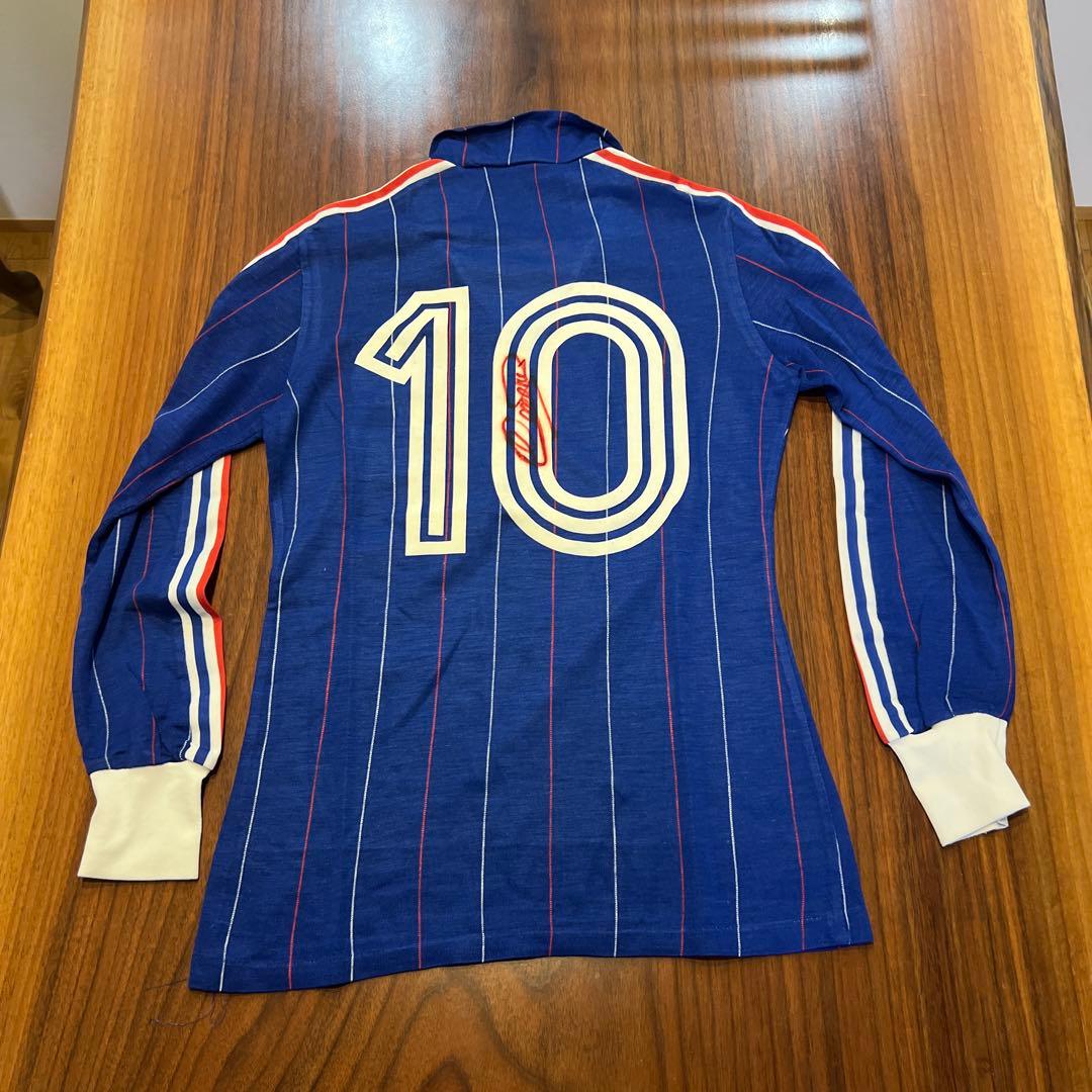 ※値下不可　80〜82年　プラティニ　サイン入りユニフォーム　フランス代表