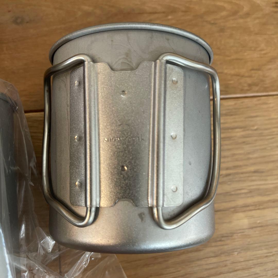 値下げ【3個は新品未開封】スノーピーク チタンシングルマグ 450 4個セット