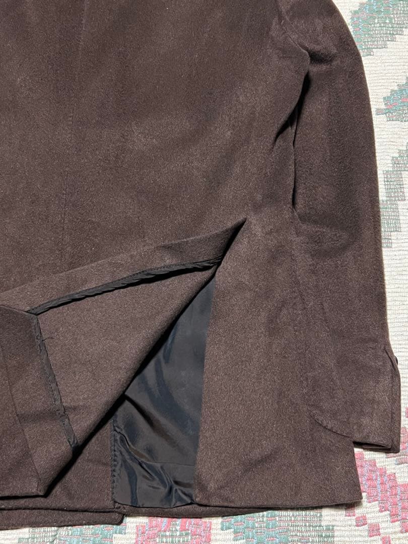 美品タリアトーレ キャメル素材ダブルジャケット50サイズ TAGLIATORE