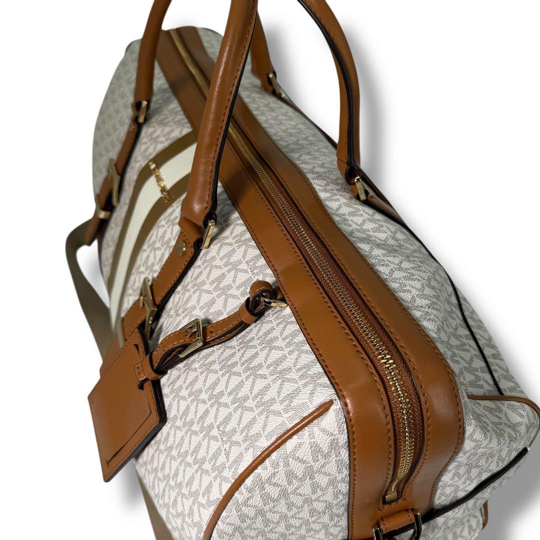 《未使用級》マイケルコース ボストンバック 特大 大容量 レザー シグネチャー