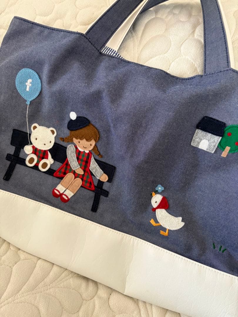 familiar デニムバッグ