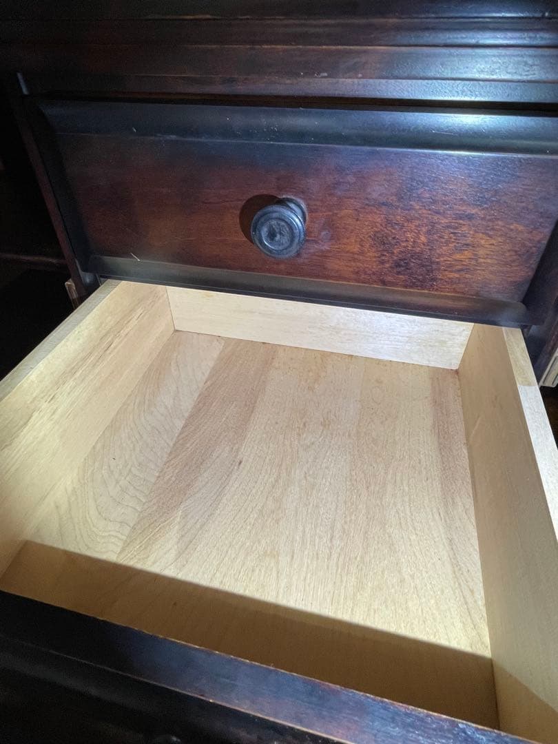 送料無料　北海道民芸家具/キャビネット/食器棚/本棚/カップボード