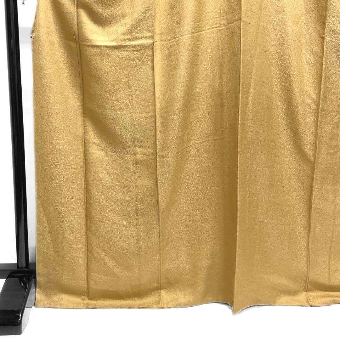 未着用　色無地　菊花　桐の花　パーティ　お食事会　紋無し　着物　044a d