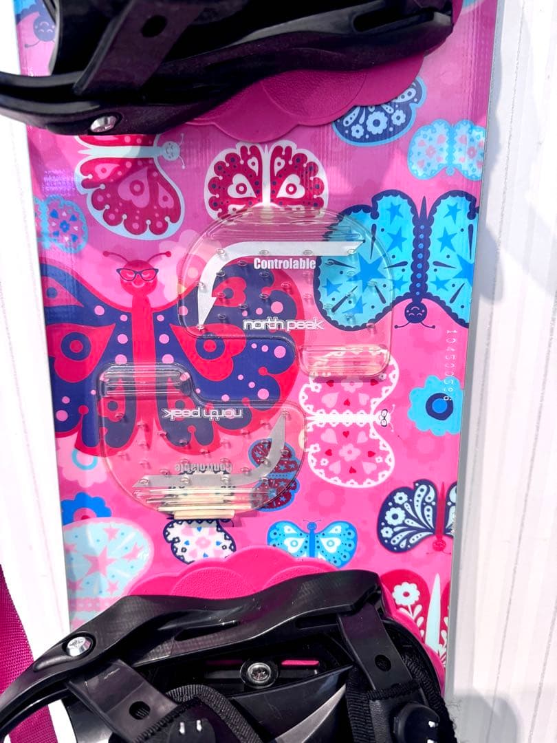 【値下げ中】Burton スノーボード 110 キッズ　人気の蝶々デザイン