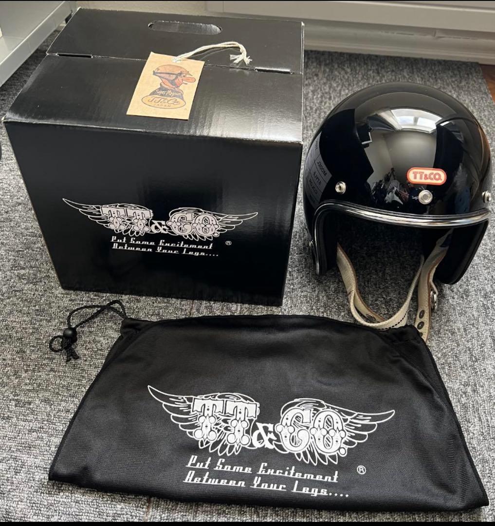 ほぼ新品⭐︎tt&co ブラック ジェットヘルメット
