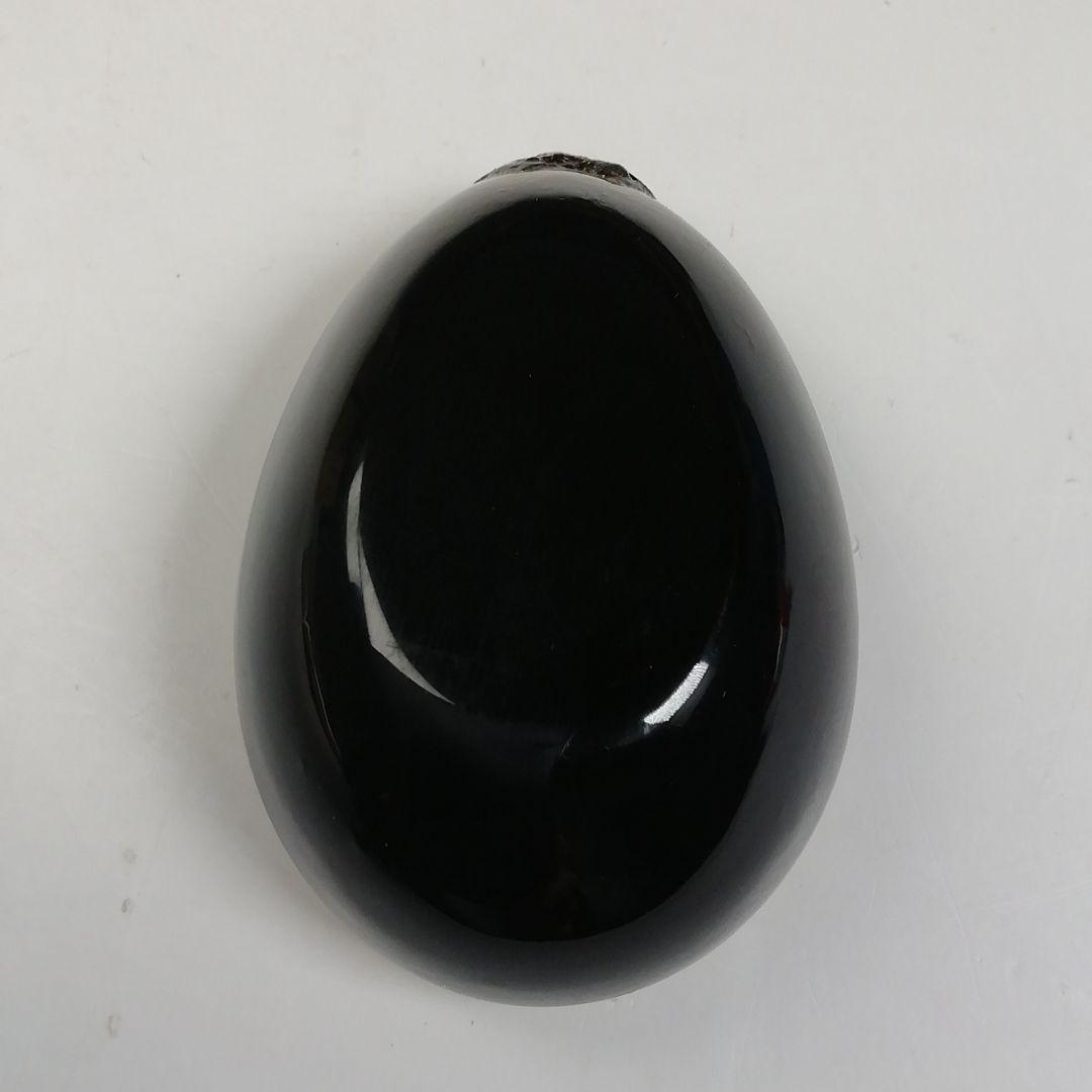 Ｗ１５　香合　『茄子　香合』『塗師　楽堂 作』　共箱　茶道具