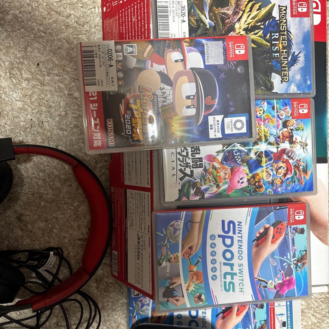 ニンテンドーswitch ソフト4本＋ヘッドセット＋プロコン付き