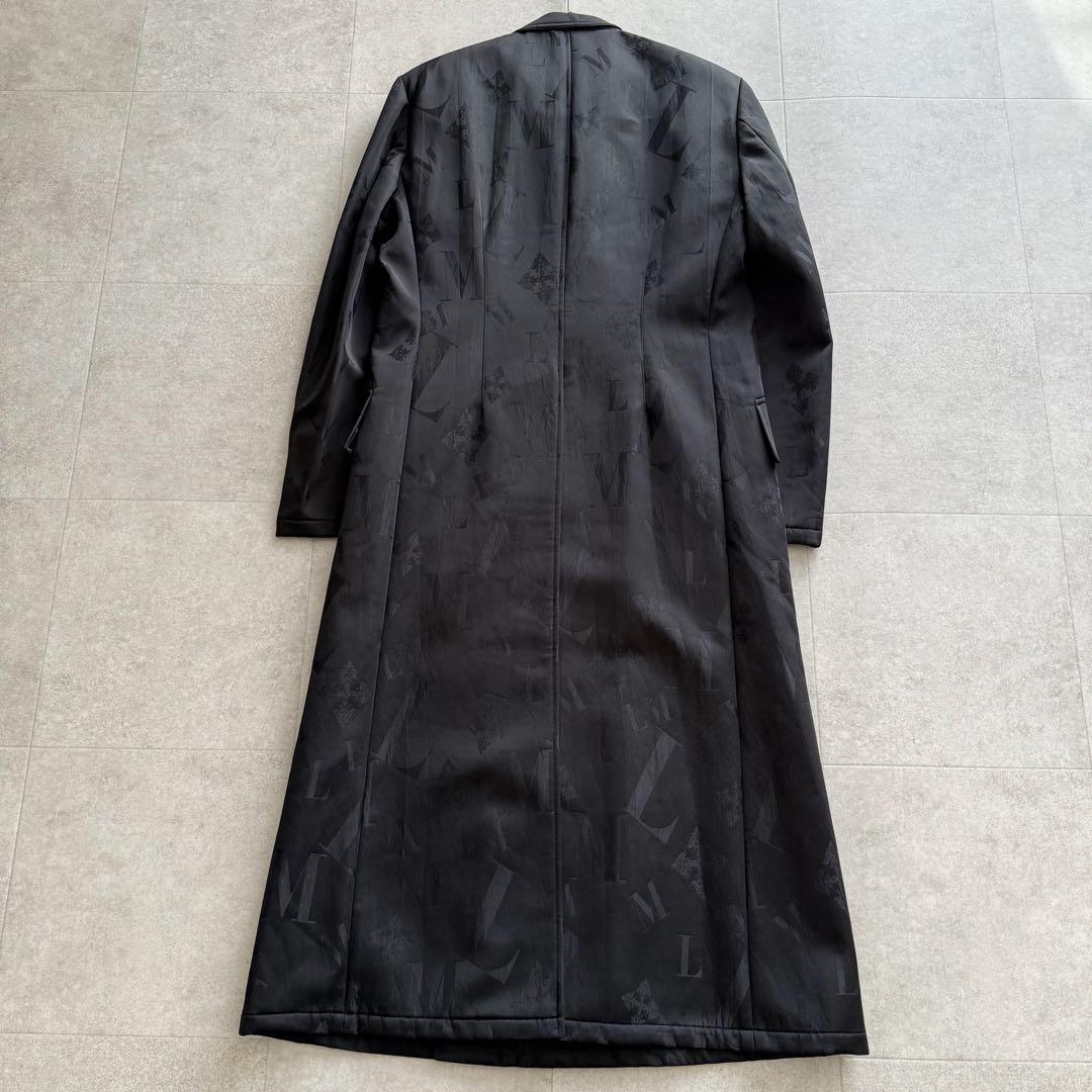 LUNA MATTINO　ルナマティーノ　ロングコート　金ボタン　総柄　黒