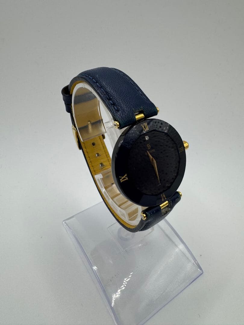 【美品・レア】H.Stern エイチ・スターン 腕時計 ネイビー×ゴールド