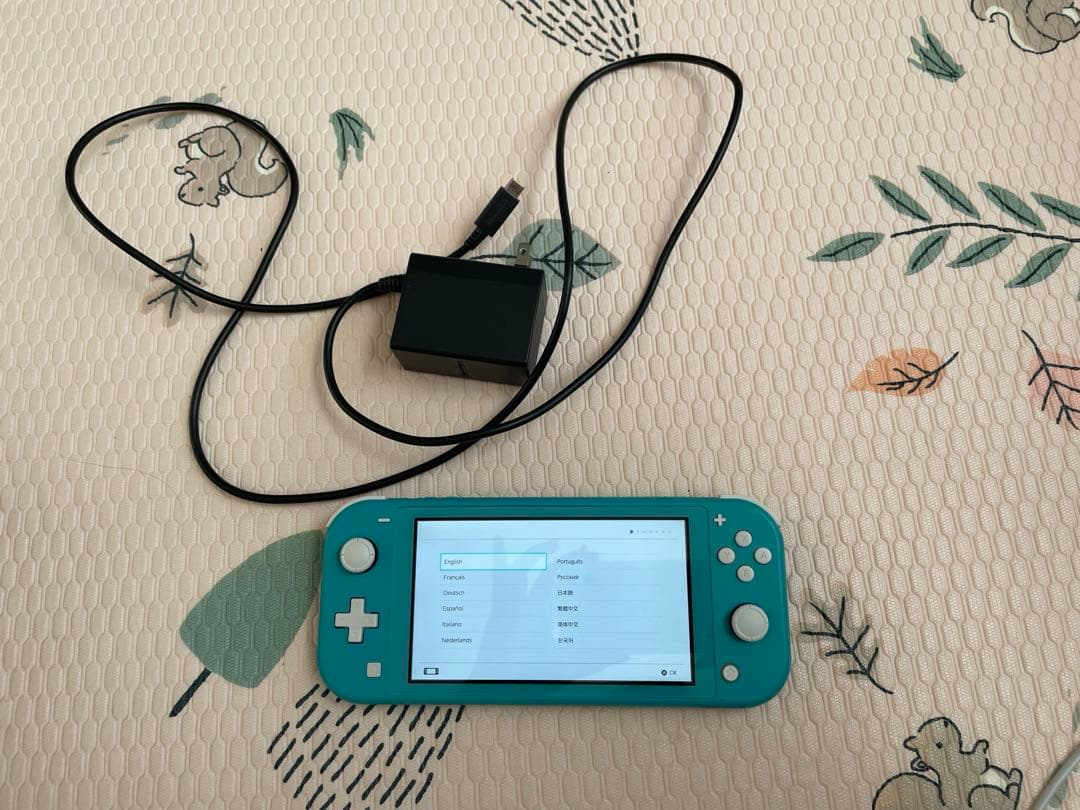 Nintendo Switch Lite ターコイズ　ジェラピケケース付き