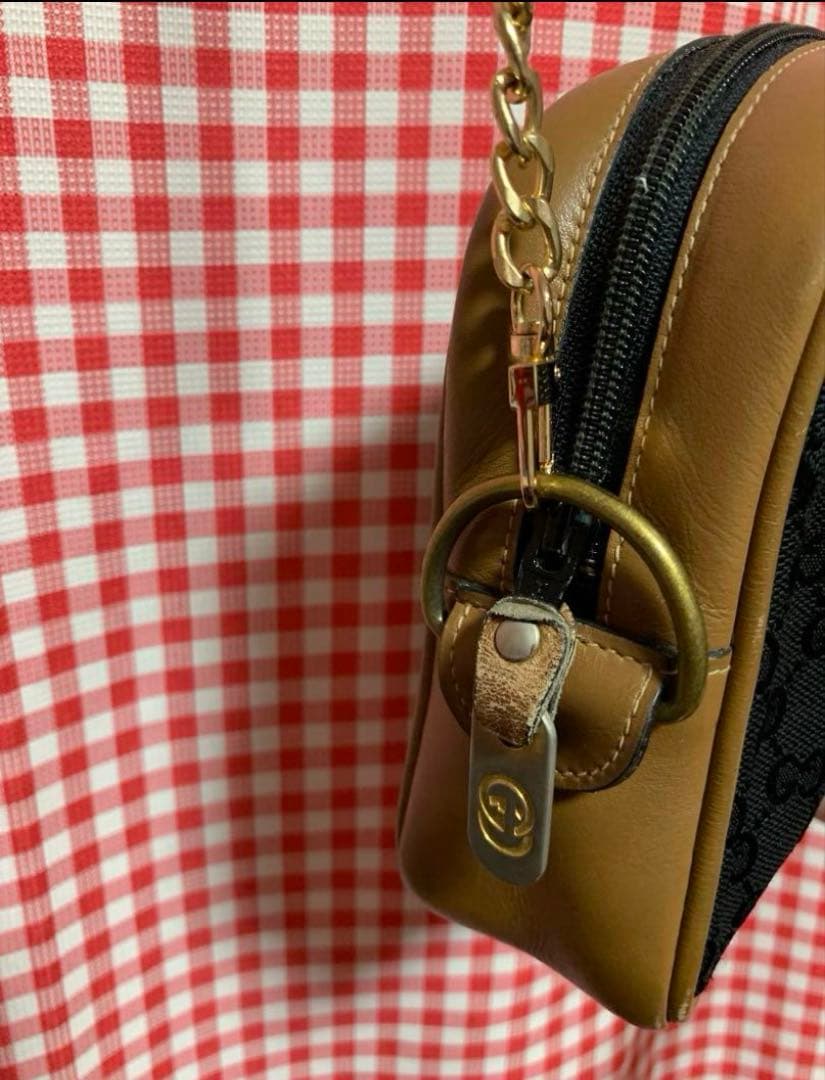 OLDGUCCI チェーンクラッチ 横長ショルダー