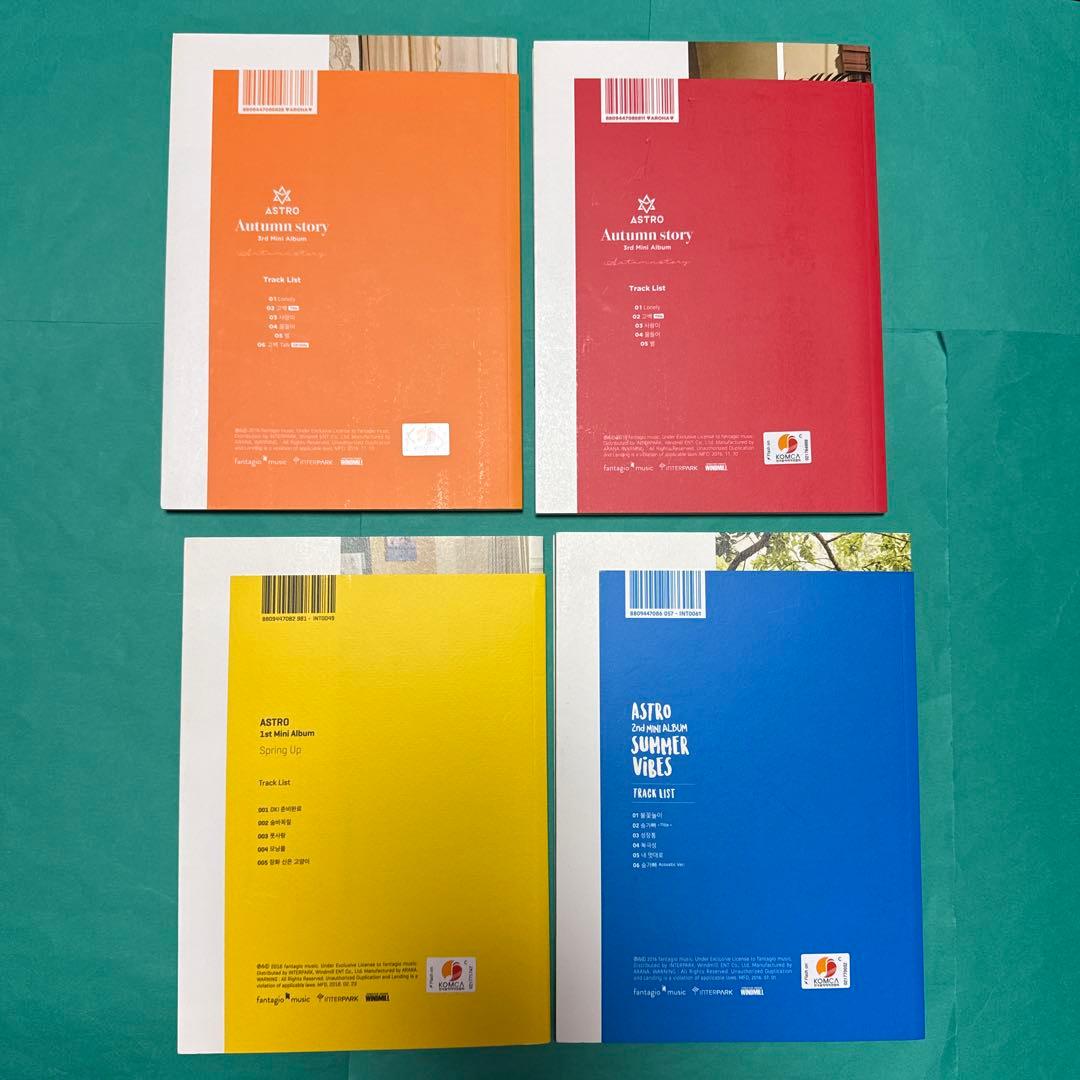 ASTRO 四季 アルバム　チャウヌ トレカ　証明写真　ウヌ　Spring