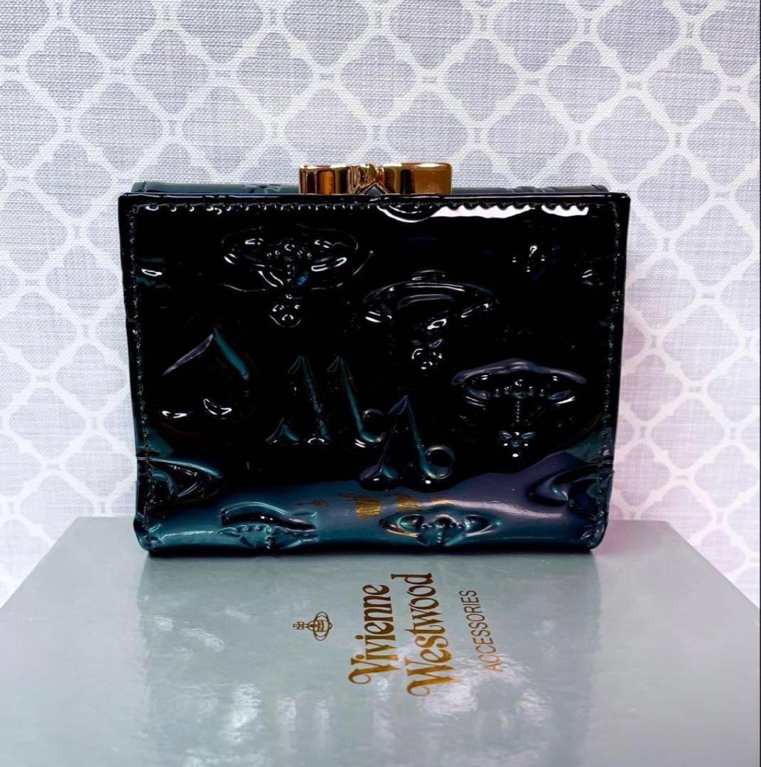 【大人気✨️ショッパー付】新品 Vivienne Westwoodエナメル黒