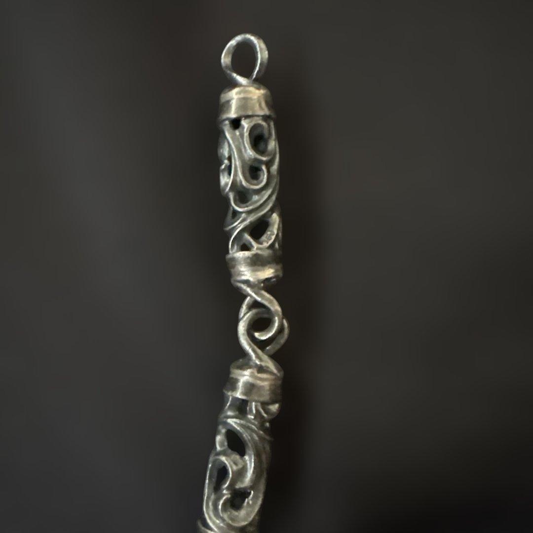 シルバー 950 ウォレットチェーン　ローラー