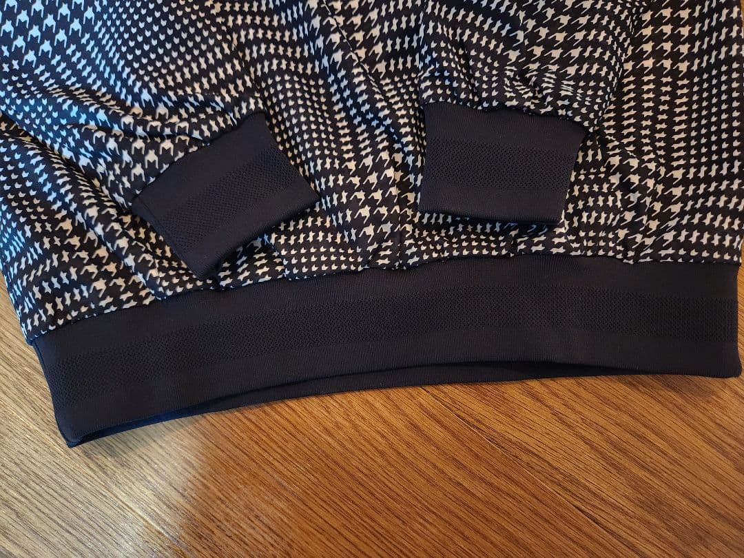 【タフレックス×サーモトロンラボジカ】パーリーゲイツ 千鳥格子柄ナイロンブルゾン