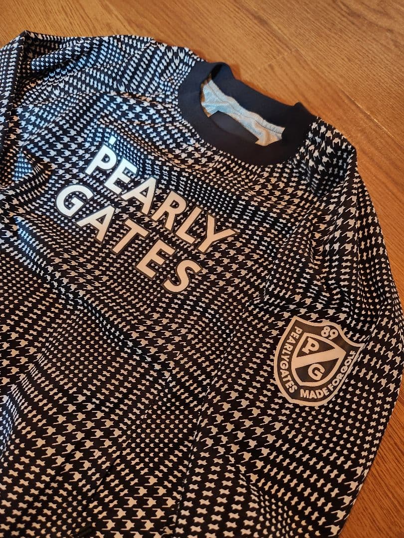 【タフレックス×サーモトロンラボジカ】パーリーゲイツ 千鳥格子柄ナイロンブルゾン