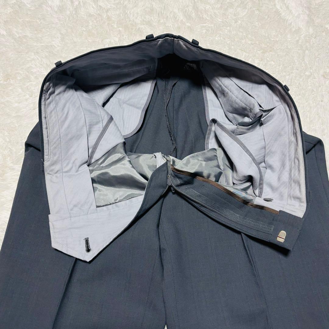 高級 GIVENCHY スーツ ダークグレー シャードチェック セットアップ L