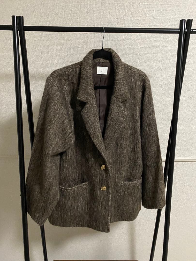 ジャケット・アウター loin nuit shaggy coat / brown