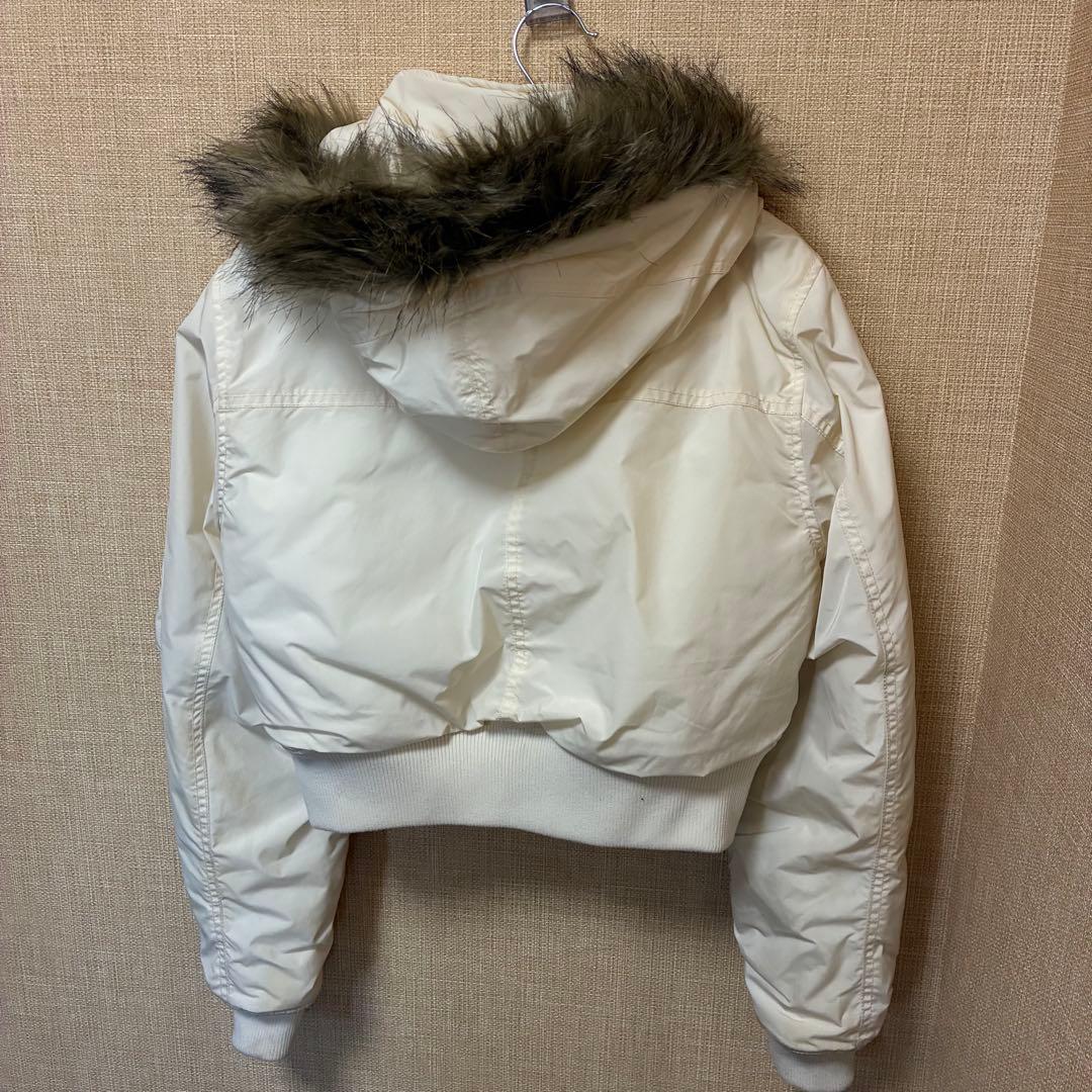 Laguagem Hood Compact Military ブルゾン 白