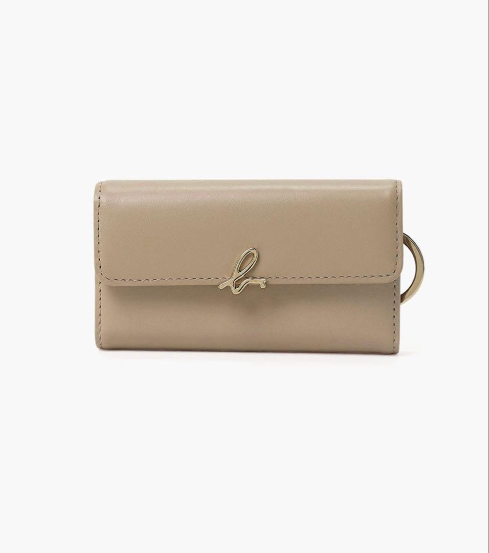 【超美品✨新品未使用✨保証書付】アニエスベー キーケース アイボリー ベージュ