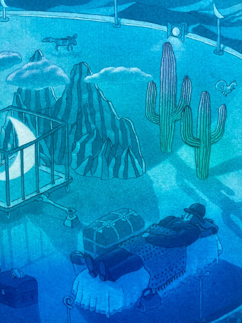 【真作保証】小浦昇「NIGHT LIGHT」銅版画 直筆サイン 版画