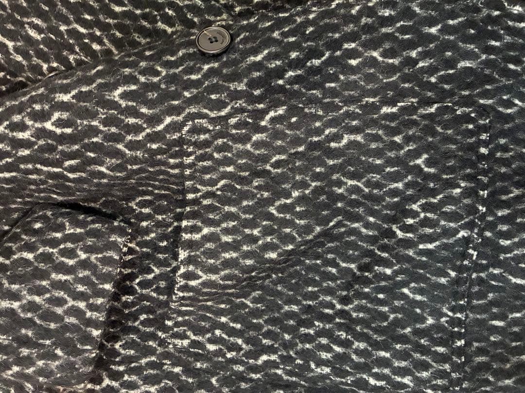 SAINT LAURENT ウール アルパカ ロングコート 9号相当 イタリア製