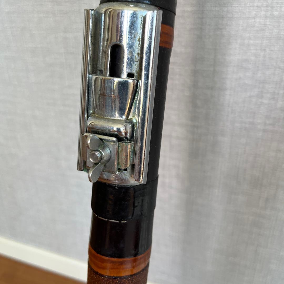 東光作　３本半継ぎ竹竿　石鯛竿