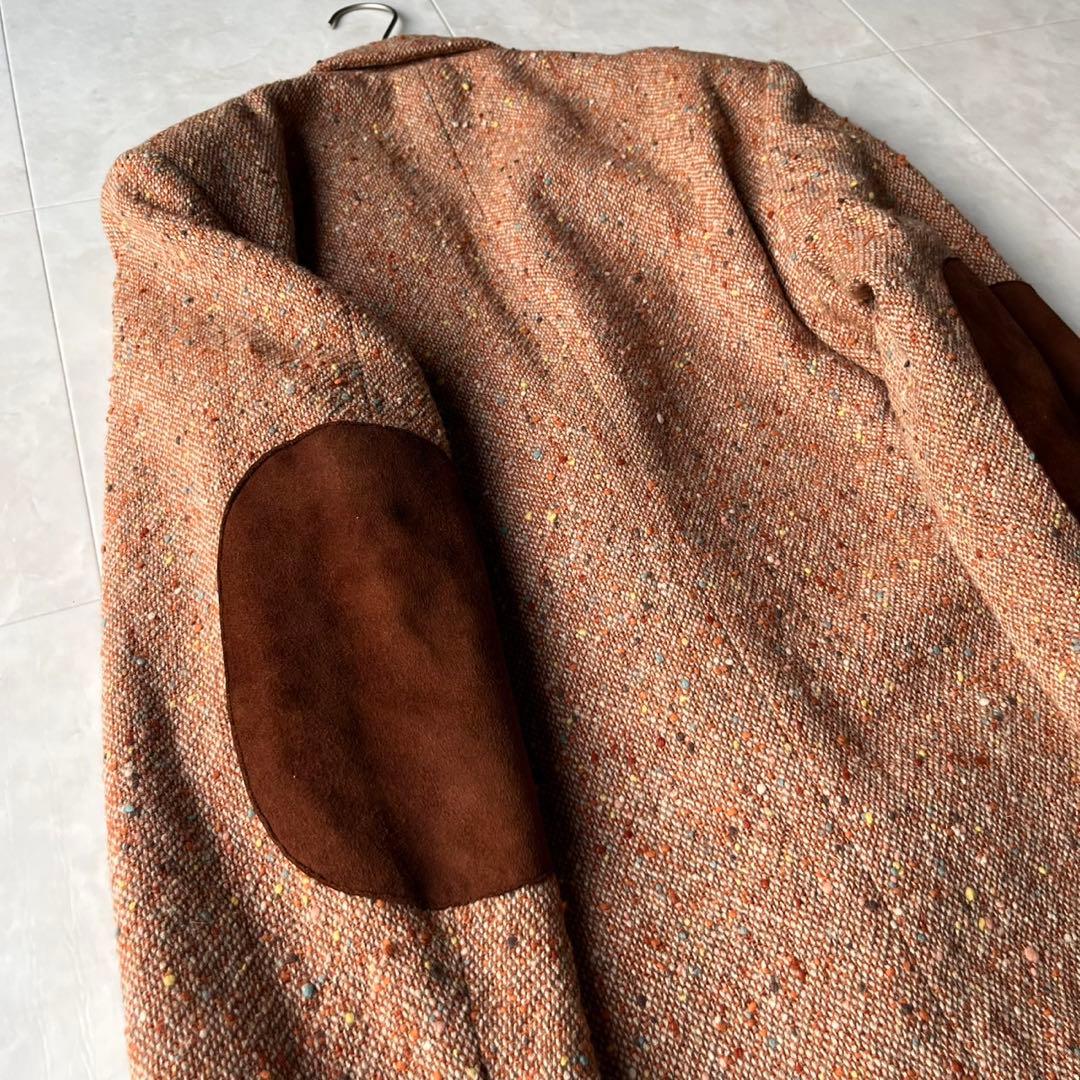 ピンクハウス PINK HOUSE ミックスツイードジャケット エルボーパッチ