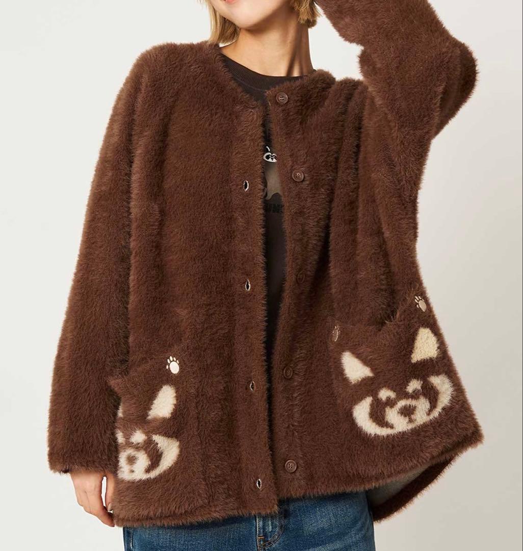 グラニフ　Mサイズ　イカク　シャギーカーディガン　ニット　ベスト