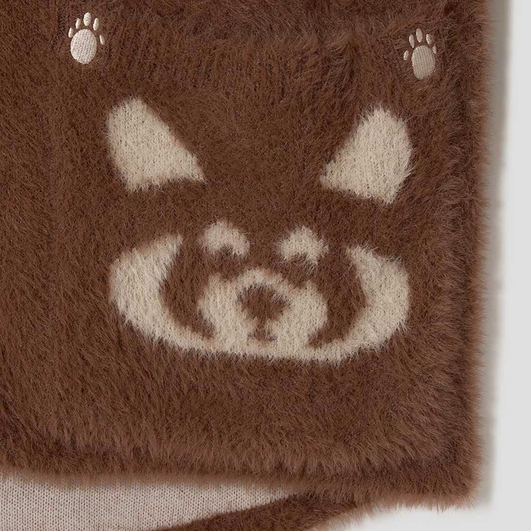 グラニフ　Mサイズ　イカク　シャギーカーディガン　ニット　ベスト